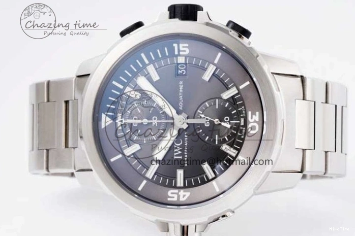MIROTIME 0509 EasyCare Aquatimer Chrono SS V6SF 1:1 Best Edition Gray Dial on SS Bracelet A 7035